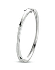 Zilver Gerhodineerd Bangle Zirkonia 5,5 X 62 Mm 1334809 - PansiteNederland.nl
