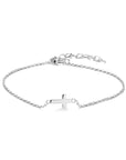 Zilver Gerhodineerd Armband Kruis 16 + 3 Cm 1334822 - PansiteNederland.nl