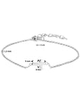 Zilver Gerhodineerd Armband Kruis 16 + 3 Cm 1334822 - PansiteNederland.nl