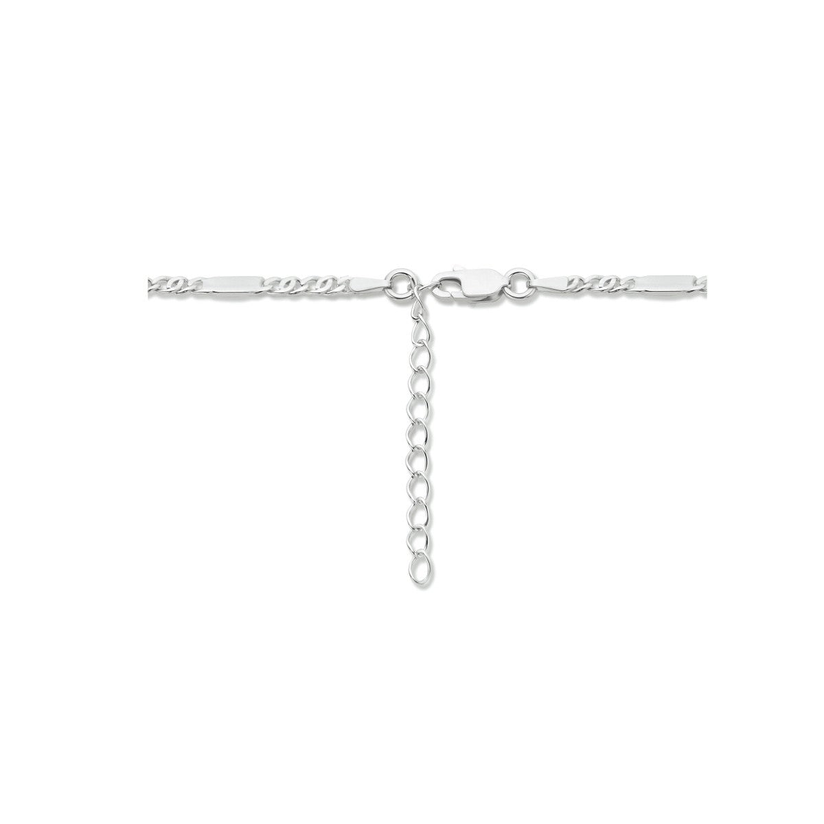 Fantasy Collection Collier valkenoog met tussenstuk 2,4 mm 40 + 4 cm zilver