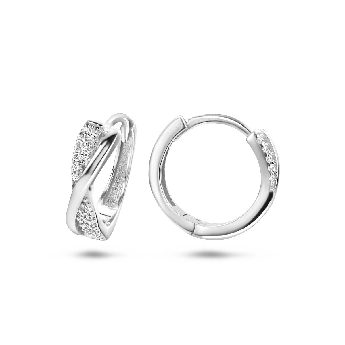 Fantasy Collection Oorbellen zirkonia zilver