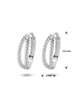 Zilver Gerhodineerd Klapoorringen 1335062 - PansiteNederland.nl