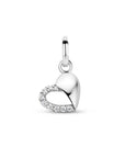 zilver gerhodineerd hanger hart zirkonia 1335074 - PansiteNederland.nl