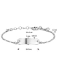 Zilver Gerhodineerd Graveerarmband Plaat 5,0 Mm 16 + 2 Cm 1335177 - PansiteNederland.nl