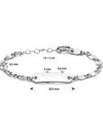 Zilver Gerhodineerd Graveerarmband Plaat 5,0 Mm 11 + 2 Cm 1335181 - PansiteNederland.nl