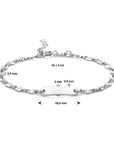 Zilver Gerhodineerd Graveerarmband Plaat 5,0 Mm 16 + 2 Cm 1335182 - PansiteNederland.nl