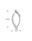zilver gerhodineerd hanger zirkonia 1335279 - PansiteNederland.nl