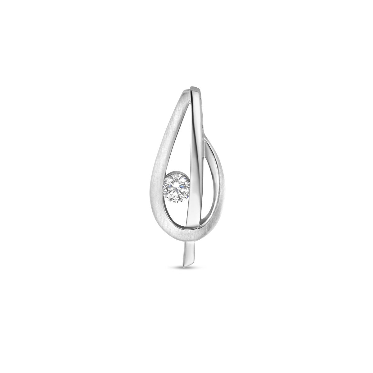 Fantasy Collection Hanger zirkonia poli/mat zilver