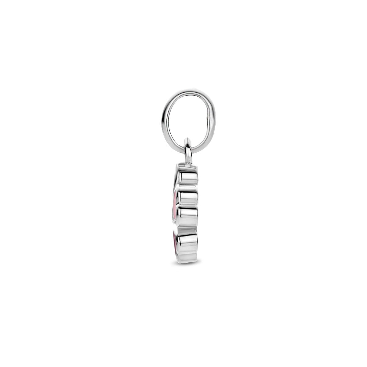 Fantasy Collection Hanger bloem zirkonia emaille zilver