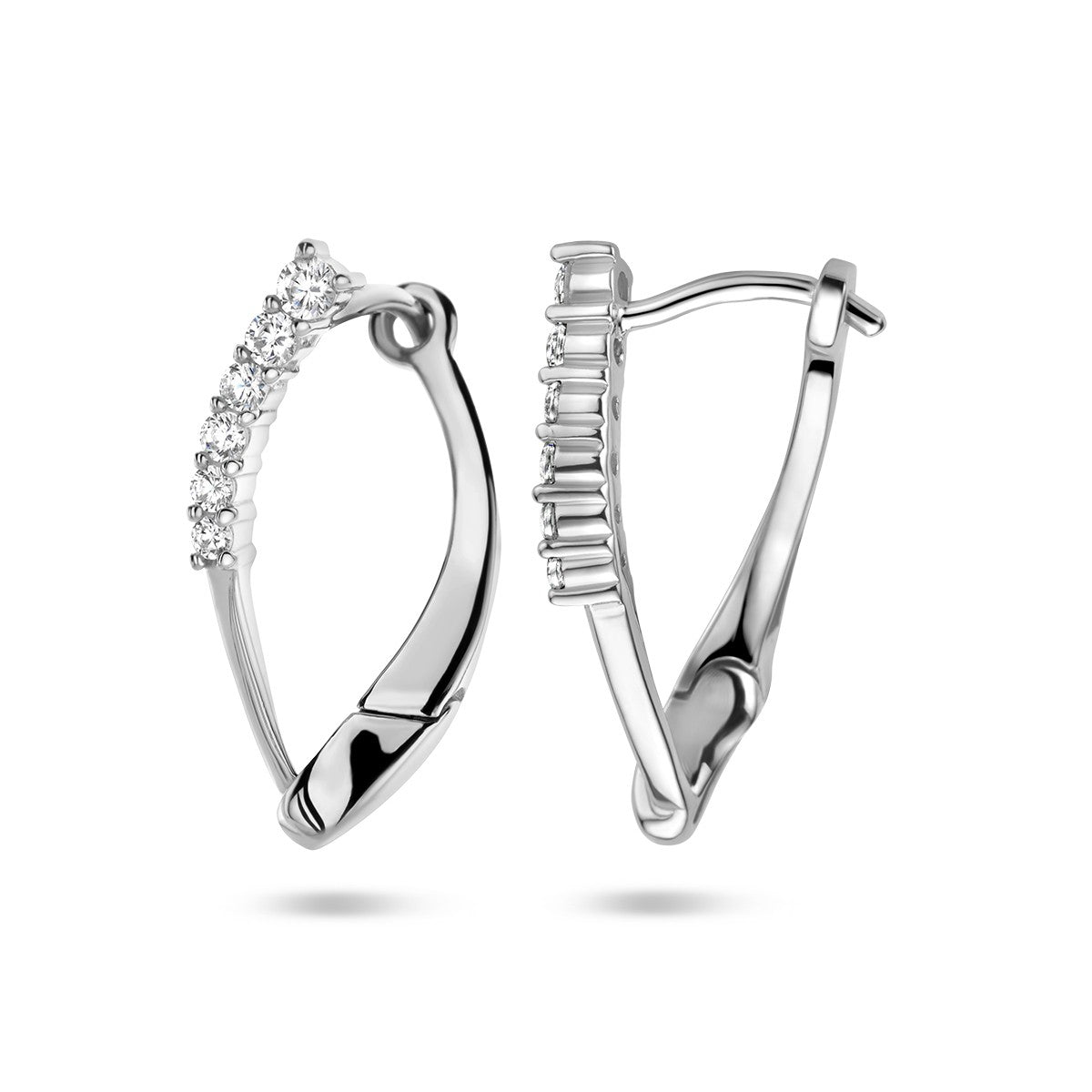 Fantasy Collection Oorbellen zirkonia zilver