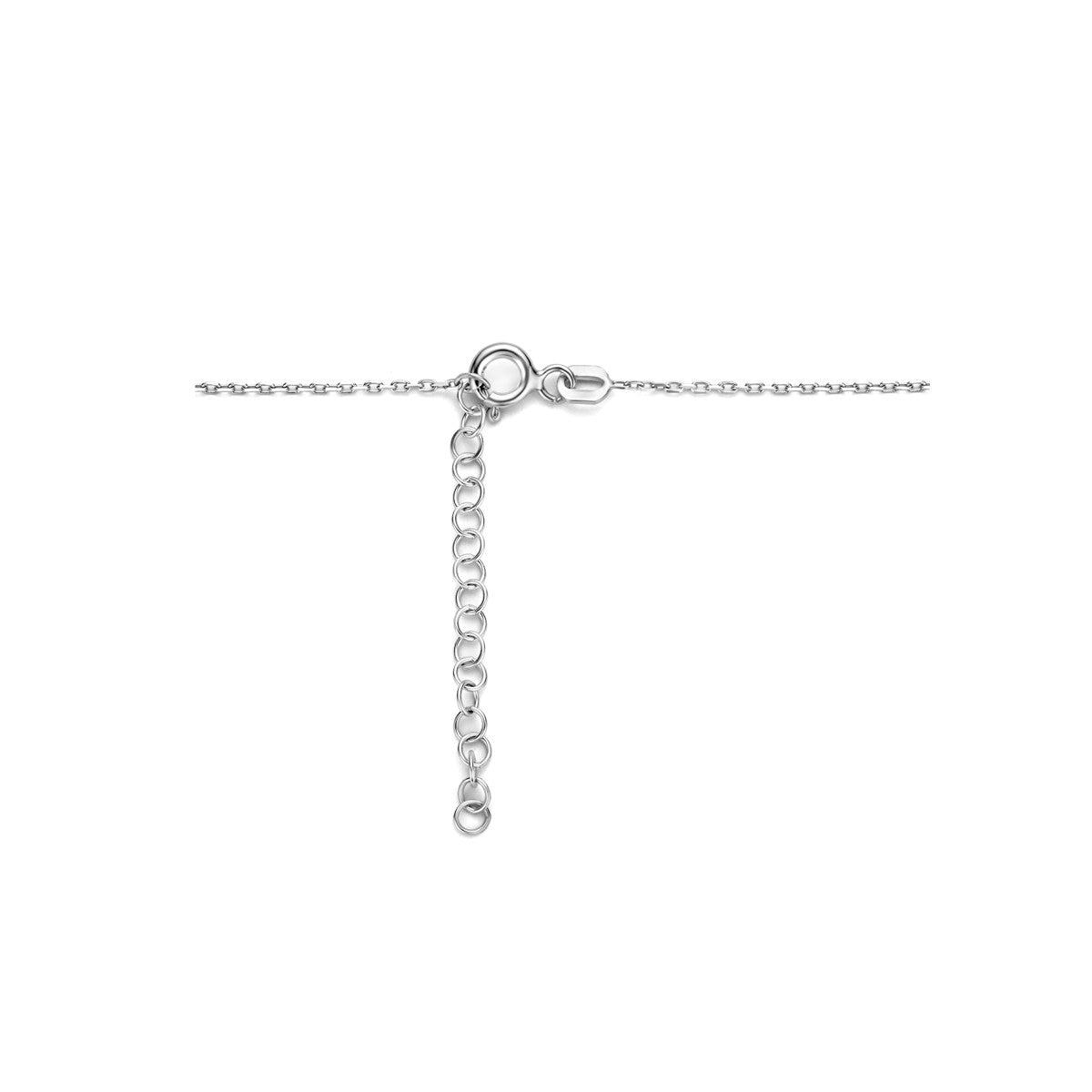 Fantasy Collection Collier tussenstuk zirkonia 42 - 45 cm zilver