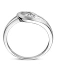 Gerhodineerd Zilver Ring Met Zirkonia Poli/Mat 1335316 - PansiteNederland.nl