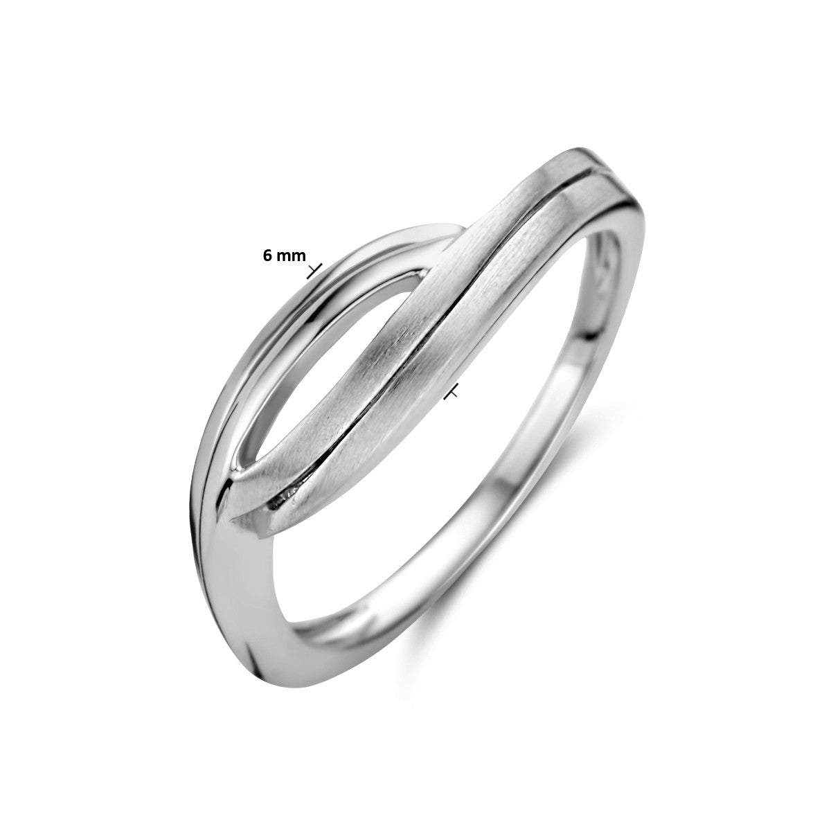 Fantasy Collection Ring poli/mat zilver