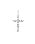 zilver gerhodineerd hanger kruis zirkonia 1335340 - PansiteNederland.nl