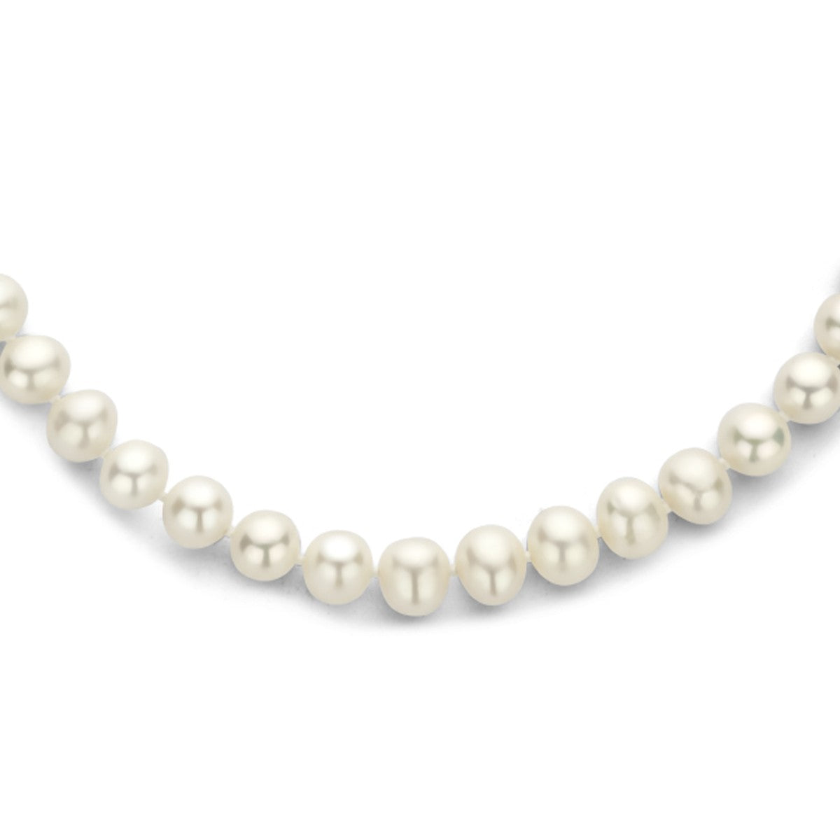 Fantasy Collection Collier parels 8,5 mm zilver