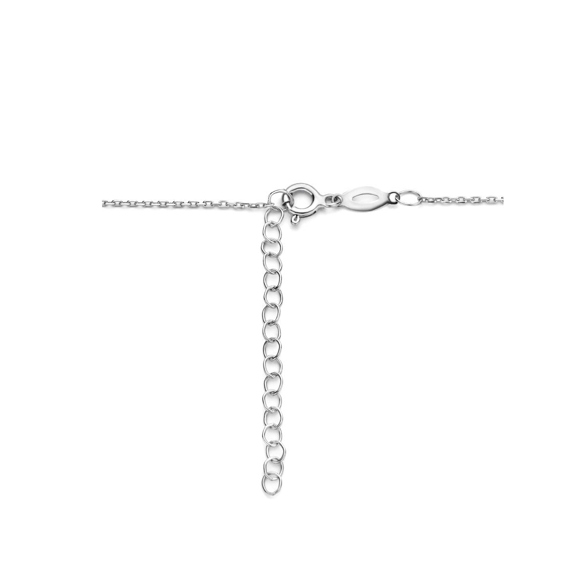 Fantasy Collection Collier zirkonia 41 + 4 cm halo zilver