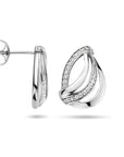 Zilver Gerhodineerd Oorknoppen Zirkonia 1335412 - PansiteNederland.nl