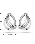 Zilver Gerhodineerd Oorknoppen Zirkonia 1335412 - PansiteNederland.nl
