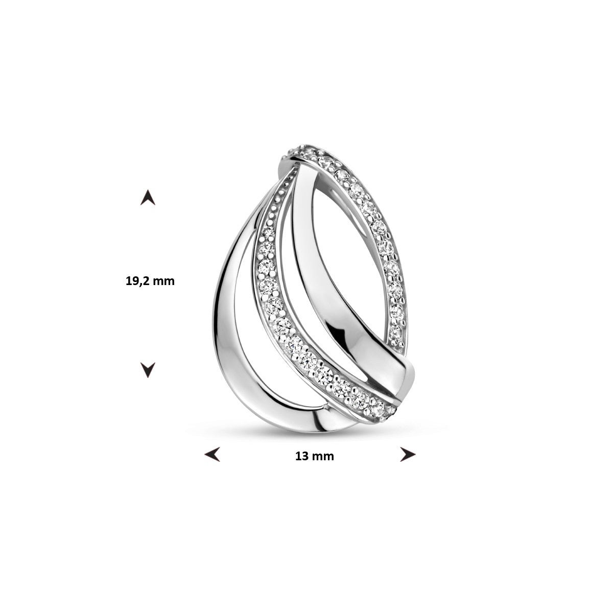 Fantasy Collection Hanger zirkonia zilver