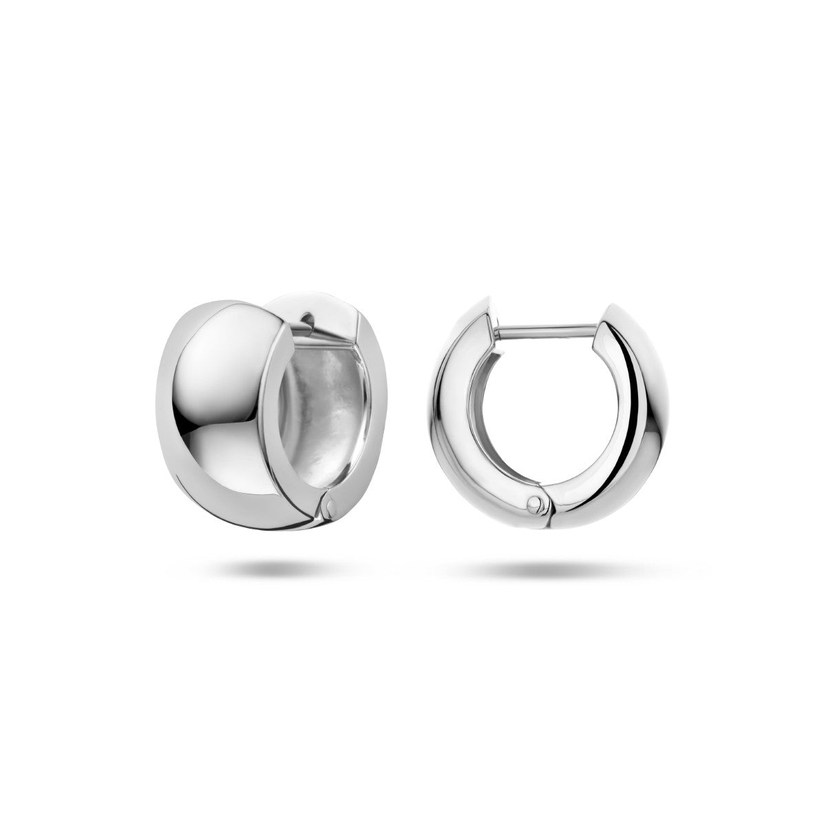 Fantasy Collection Oorbellen bol 17 mm zilver
