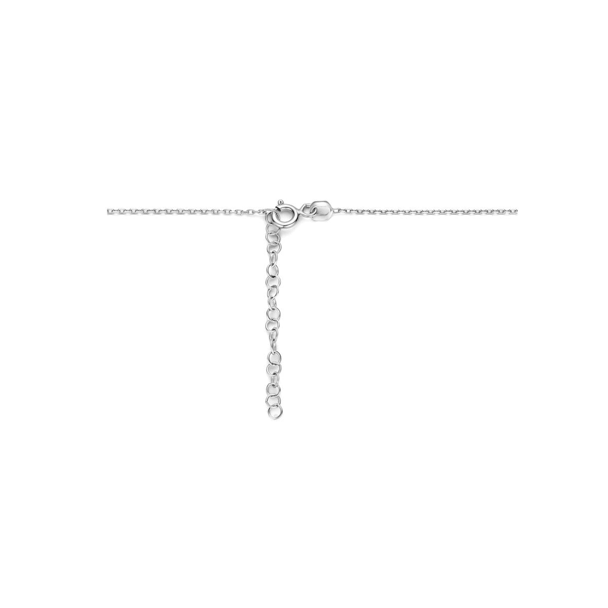 Fantasy Collection Collier zirkonia 41 + 4 cm halo zilver