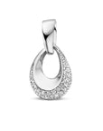 zilver gerhodineerd hanger zirkonia 1335719 - PansiteNederland.nl