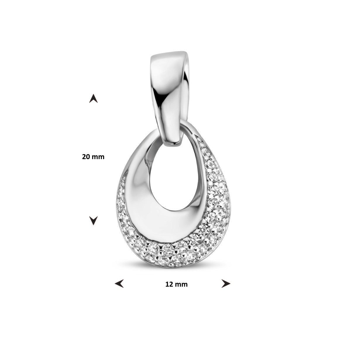 Fantasy Collection Hanger zirkonia zilver