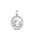 zilver gerhodineerd hanger moeder en kind zirkonia 1335750 - PansiteNederland.nl