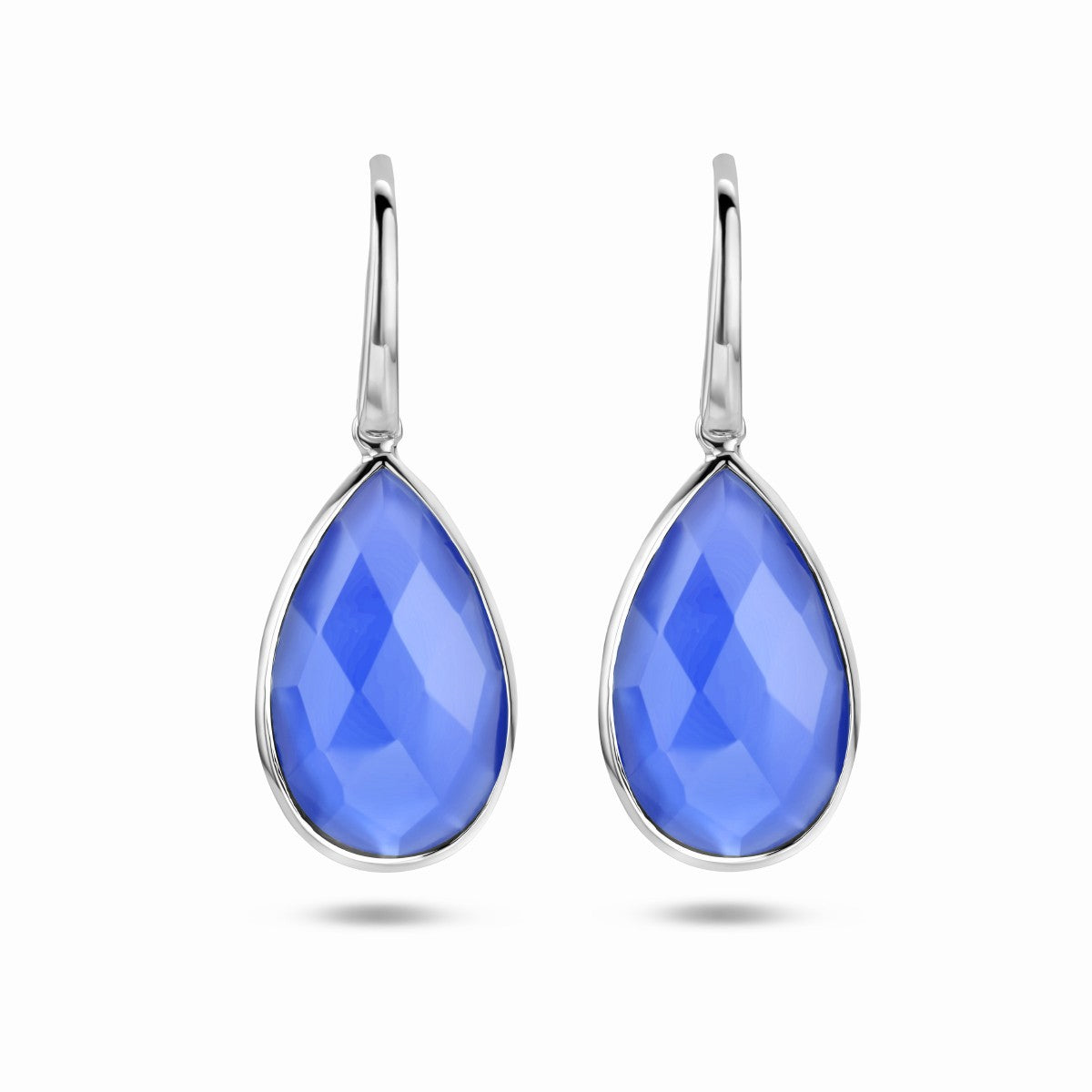 Fantasy Collection Hangende oorbellen lapis zilver
