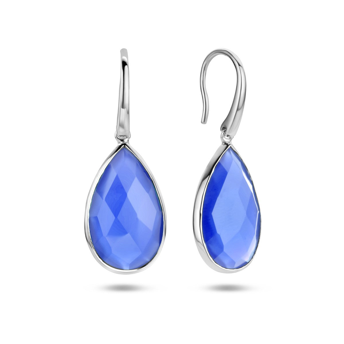Fantasy Collection Hangende oorbellen lapis zilver