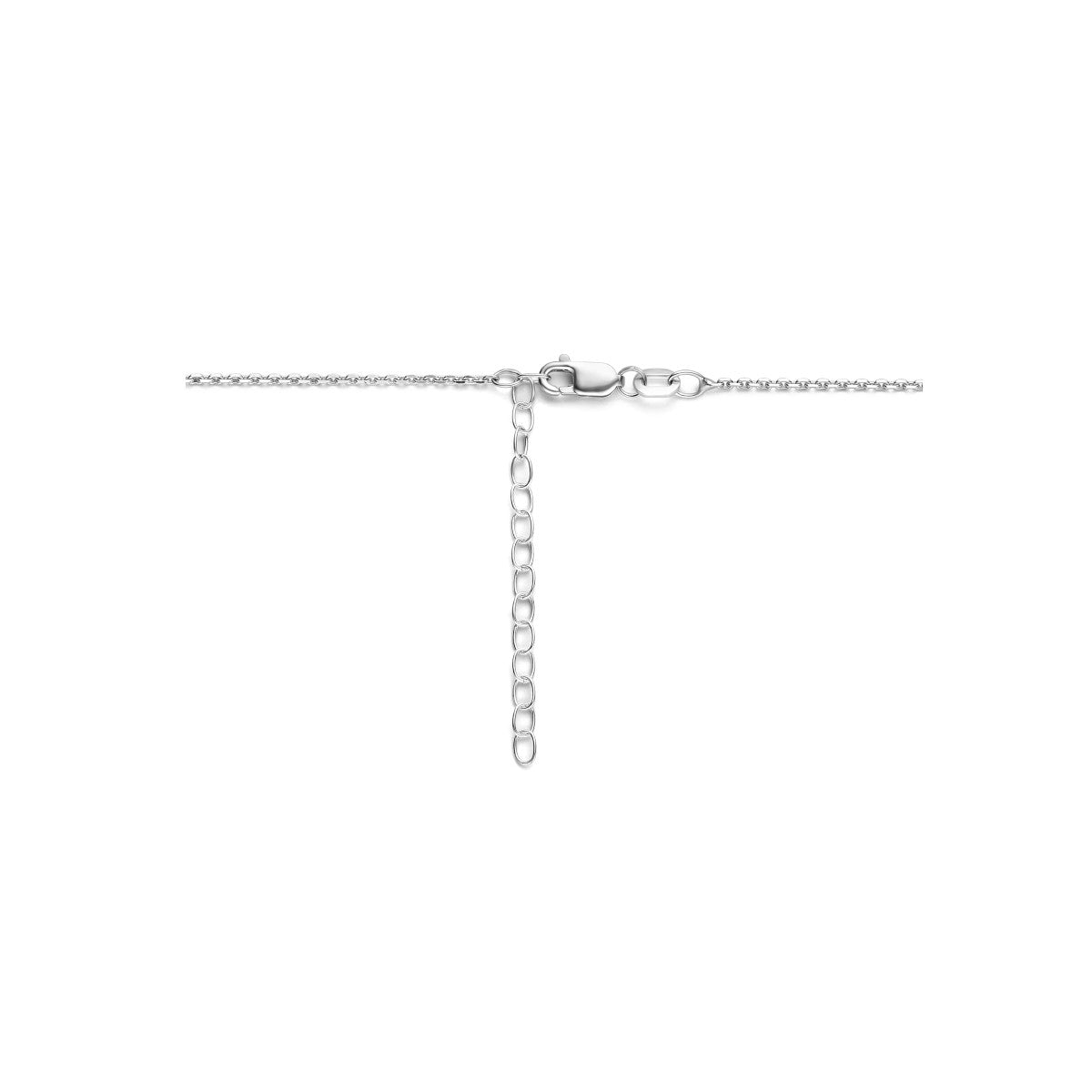Fantasy Collection Collier met geboortesteen zirkonia 41 + 4 cm zilver