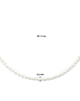 zilver gerhodineerd collier parel 3,2 mm 40 + 5 cm 1336014 - PansiteNederland.nl