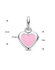zilver gerhodineerd hanger hart 1336081 - PansiteNederland.nl