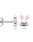 Zilver Gerhodineerd Oorknoppen Konijn 1336091 - PansiteNederland.nl