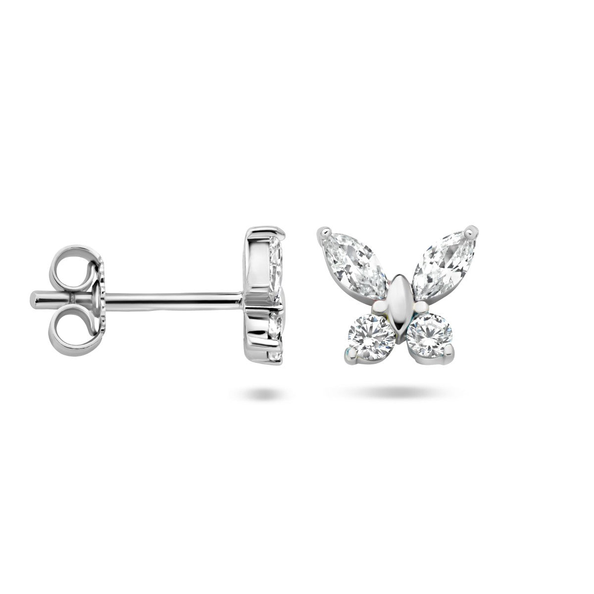 Fantasy Collection Oorbellen vlinder zirkonia zilver - PSN1336093