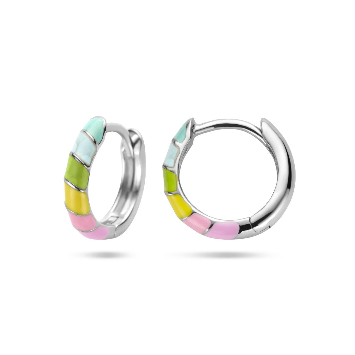 Fantasy Collection Oorbellen emaille zilver