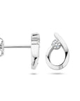 Zilver Gerhodineerd Oorknoppen Druppel Zirkonia 1336103 - PansiteNederland.nl