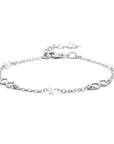 Zilver Gerhodineerd Armband Infinity En Parels 16 + 3 Cm 1 Micron 1336157 - PansiteNederland.nl