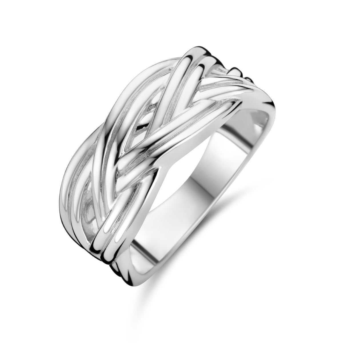 Fantasy Collection Ring gevlochten zilver
