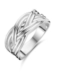 Gerhodineerd Zilver Ring Gevlochten 1336191 - PansiteNederland.nl