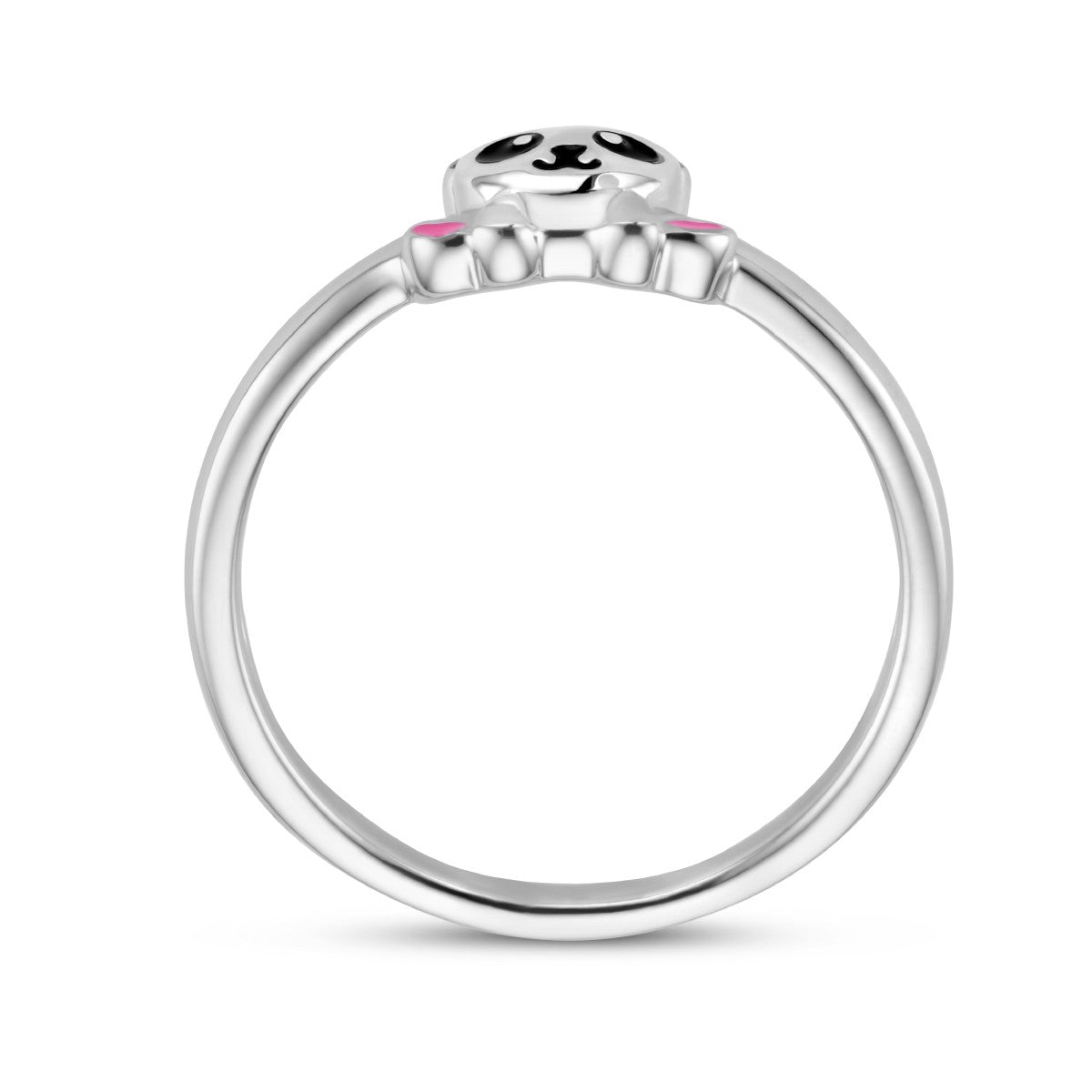 Fantasy Collection Ring emaille panda zilver