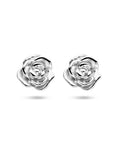 Zilver Gerhodineerd Oorknoppen Roos 1336345 - PansiteNederland.nl