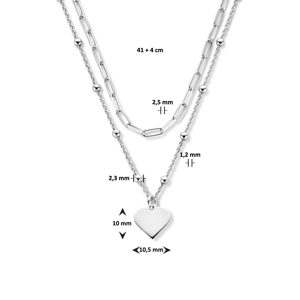 Fantasy Collection Collier stijlen overig zilver
