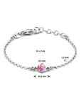 Zilver Gerhodineerd Armband Lieveheersbeestje 11 + 2 Cm 1336385 - PansiteNederland.nl
