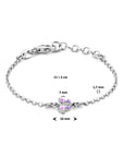 Zilver Gerhodineerd Armband Vlinder 11 + 2 Cm 1336386 - PansiteNederland.nl