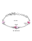 Zilver Gerhodineerd Armband Lieveheersbeestje 11 + 2 Cm 1336388 - PansiteNederland.nl
