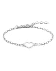 Zilver Gerhodineerd Armband Hart 16 + 3 Cm 1336398 - PansiteNederland.nl