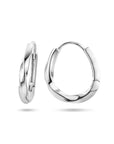 Zilver Gerhodineerd Klapoorringen Gedraaid 1336493 - PansiteNederland.nl