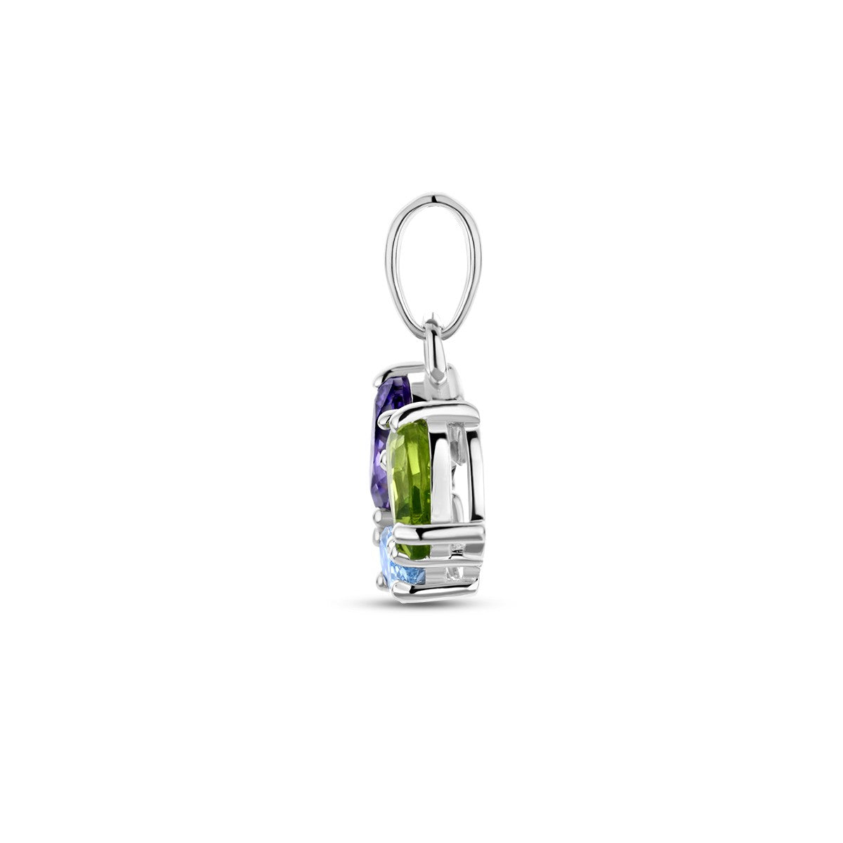 Fantasy Collection Hanger zirkonia en synth. edelstenen zilver
