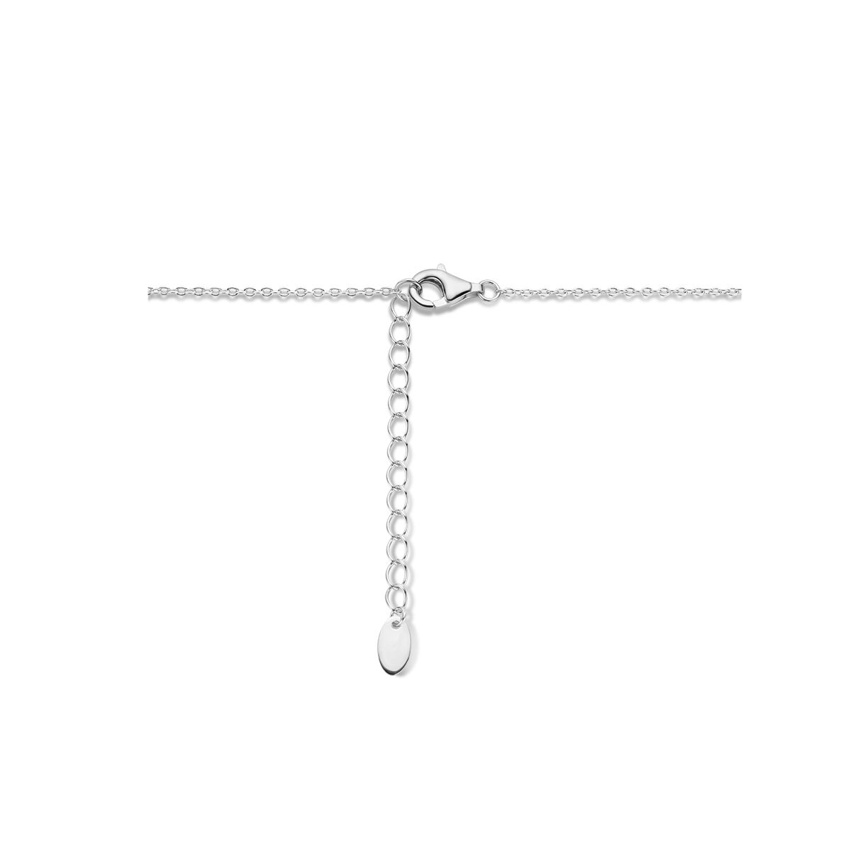 Fantasy Collection Collier hartjes 40 + 4 cm zilver